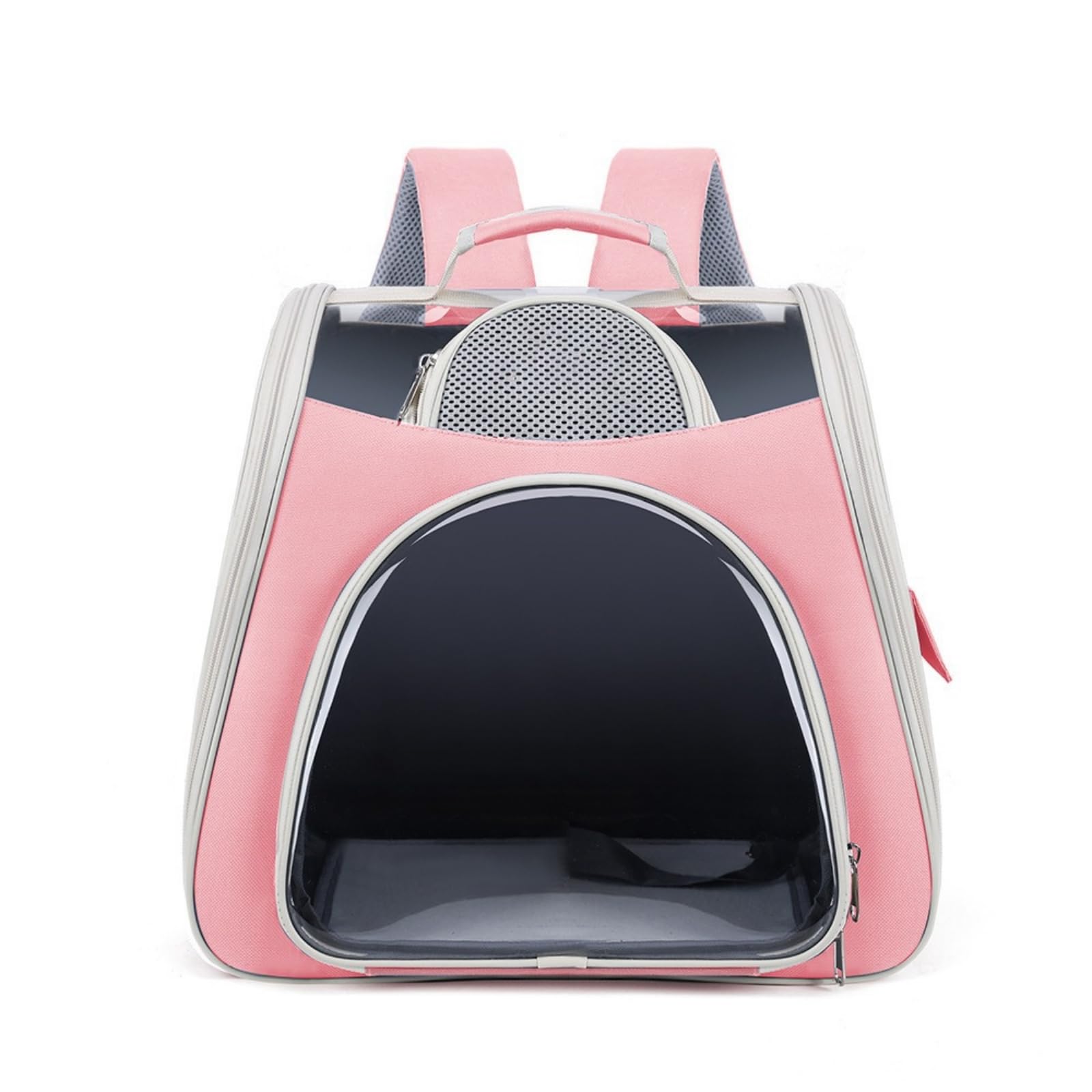 harayaa Mochila Transportadora Tela Oxford con Panel Frontal Transparente Ajustable para Viajes Al Libre, Transporte Audiencia,