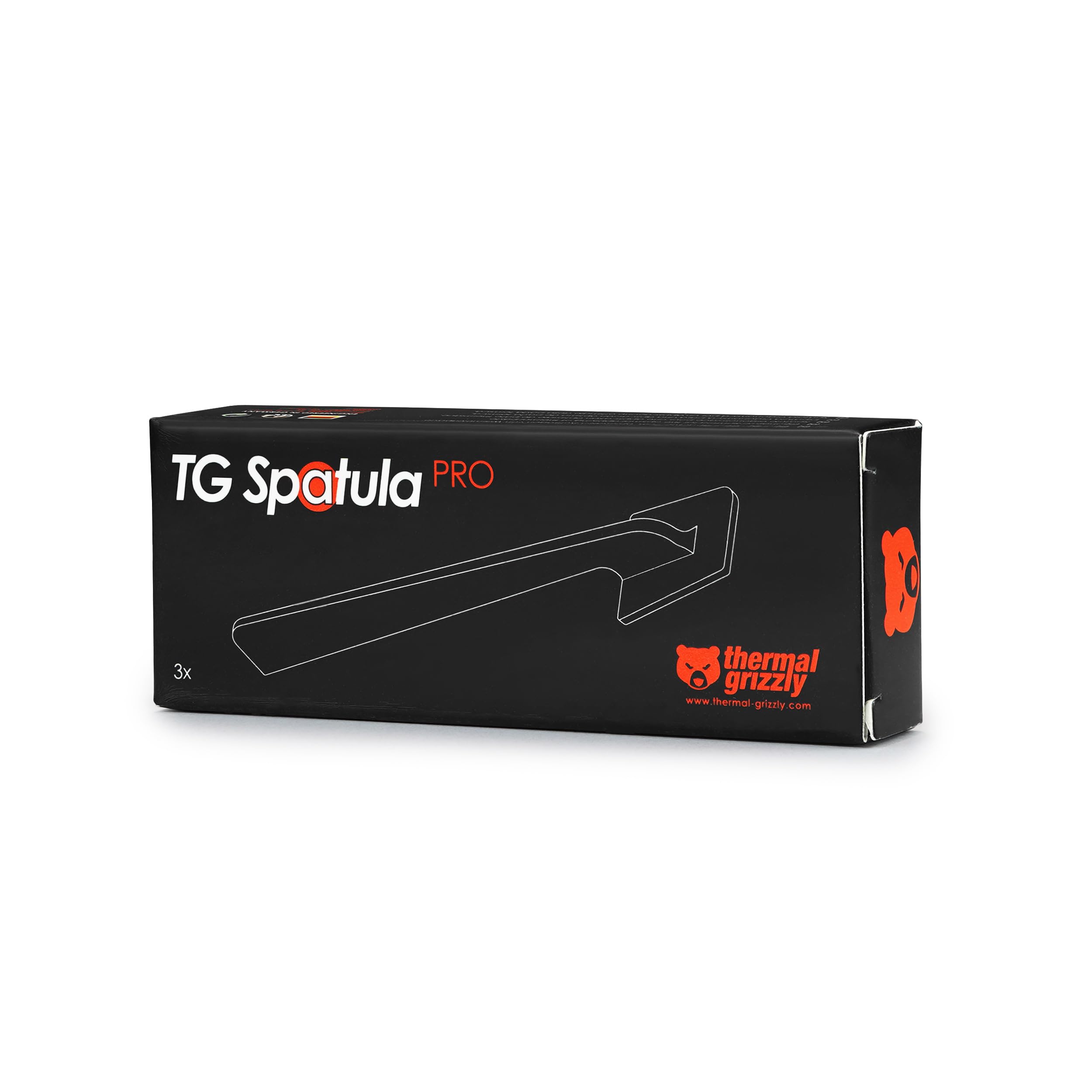 Thermal Grizzly TG szpatułka PRO (3 sztuki) – idealne nakładanie i rozprowadzanie pasty termicznej – równomierna i precyzyjna dystrybucja związków CPU/GPU/konsola