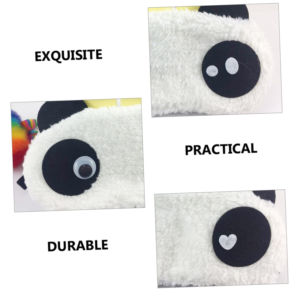 FOMIYES 30stücke Cartoon Panda Schlafmasken Für Mädchen Verstellbare Bequeme Weichem Für Schlafen Und Entzückendes Design Für