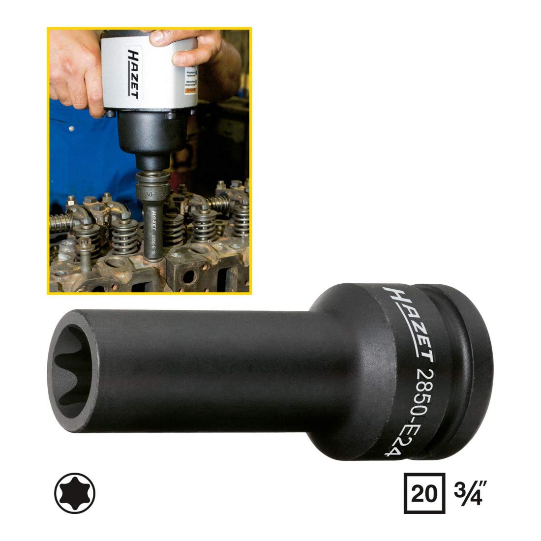 Hazet 900-E18 - Llave De Vaso De Estrella