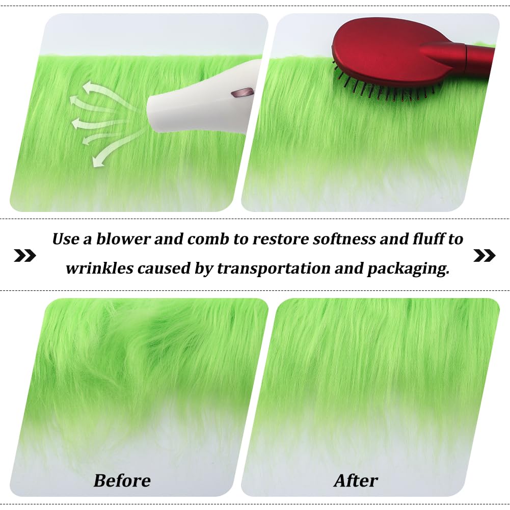 GORGECRAFT Lot De 4 Bandes Prédécoupées De Fourrure Synthétique