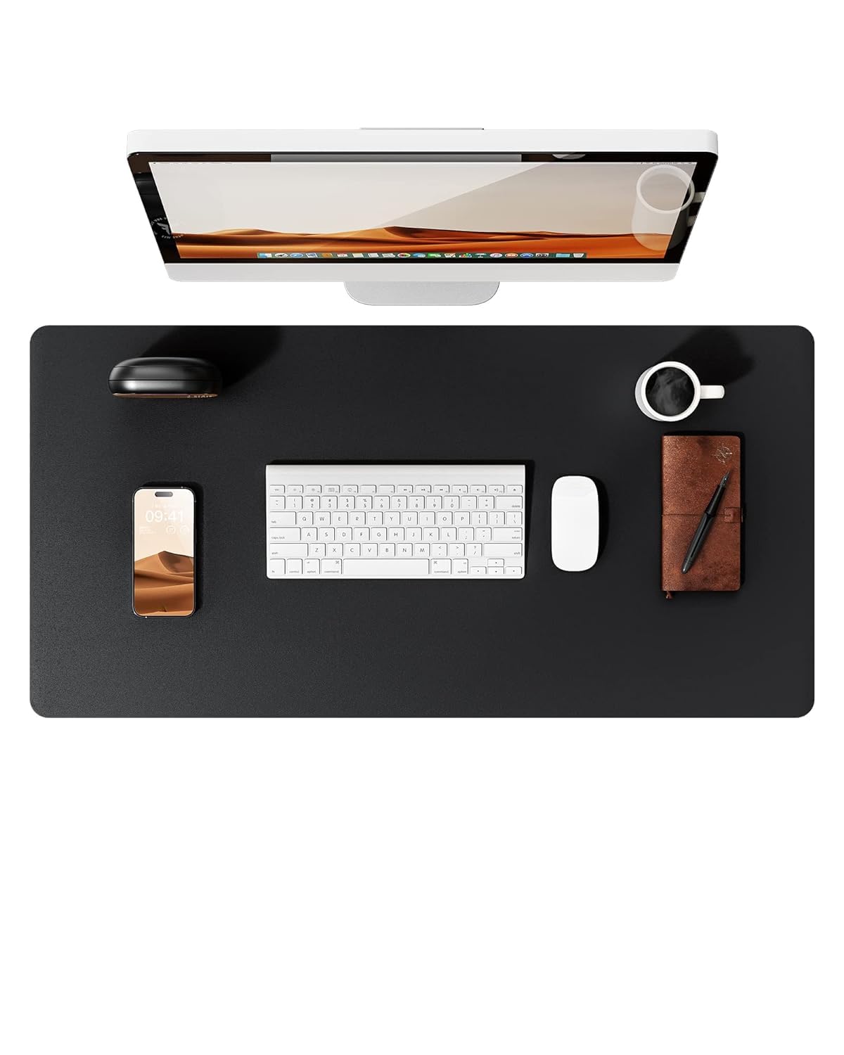 BESTAQUA Leather Desk Pad Protector, Office Desk Mat, Large Mouse Pad, Non-Slip PU Leather Desk Blotter, Laptop Desk Pad, Waterproof Desk Writing Pad for Office and Home (70 x 30 CM, Black) (B0CR949MTF) Amazon Price History, Amazon Price Tracker