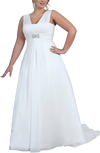 SlenyuBridal Plus Size Wedding Gown ...