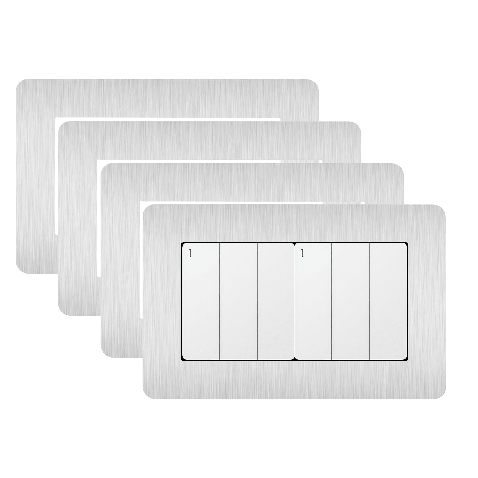 Plaque de protection interrupteur double pour salon et cuisine