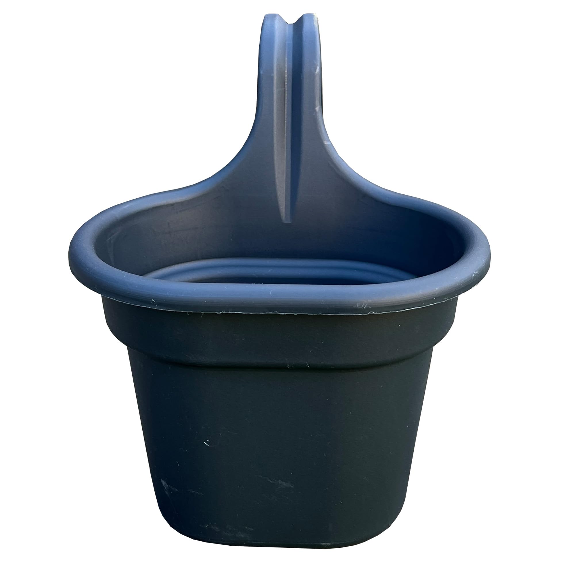 Alfie Francis Set of 4 DARK GREY Fence/Balcony Hanging Plastic Plant Pots Planters
