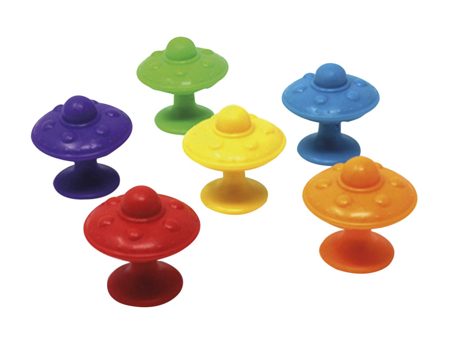 Learning Resources Super Suction Space Saucers, Fine Motor, Counting & Sorting Toy, 30 Pieces, Ages 4+