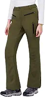 Calças De Esqui De Neve Femininas À Prova D'Água Com Isolamento De Lã Forrada Com Softshell Para Caminhadas No Inverno