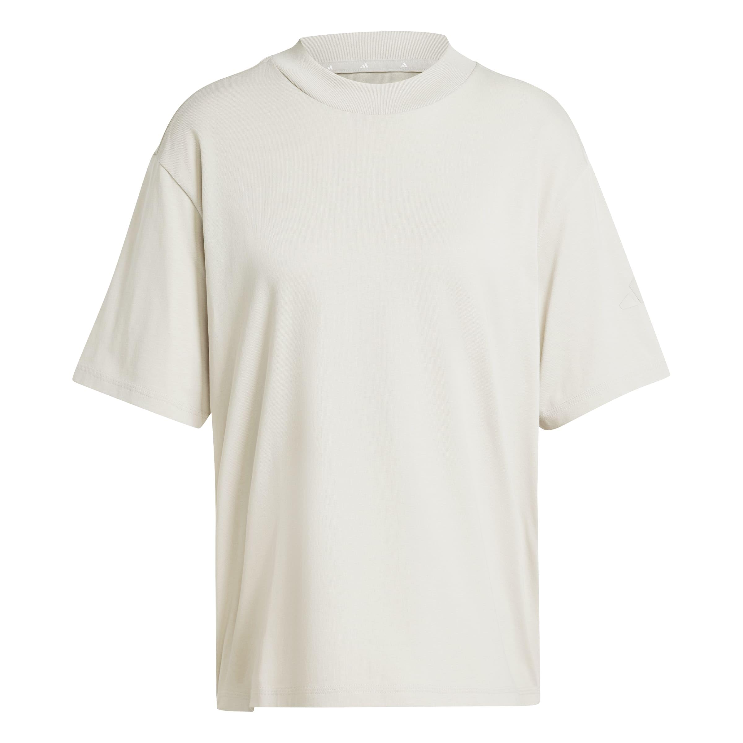 adidas Women's Essentials Contemporary Logo Boyfriend T-Shirt, Wonder Alumina, XS