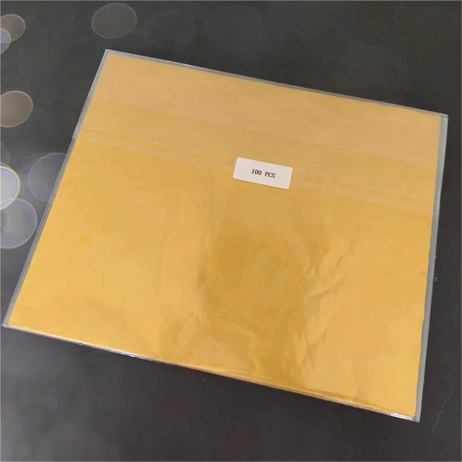 Bonbonpapier aus Folie, 100 Stück, 25 x 30 cm, Aluminiumfolie, glänzendes Gold, for selbstgemachte Süßigkeiten, Schokolade, Kekse, Geschenkverpackung