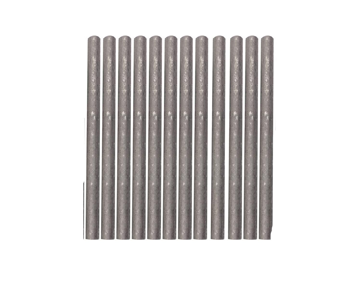 99,9% Graphitstäbe – 8 mm Durchmesser, 50 mm bis 350 mm Länge, 15 Stück for Metallurgie, Elektronik und mehr(Length 100mm)