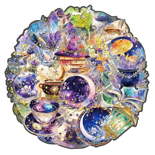 60 Piezas Fantasía Pegatinas Holográficas, Pegatina Mágica Transparente, Stickers Scrapbooking, para Scrapbooking, Journaling, Artesanía, álbumes de Fotos, Manualidades, Bullet Journal Accesorios | Ya disponible en tu tienda friki favorita! En mundofriki.es!