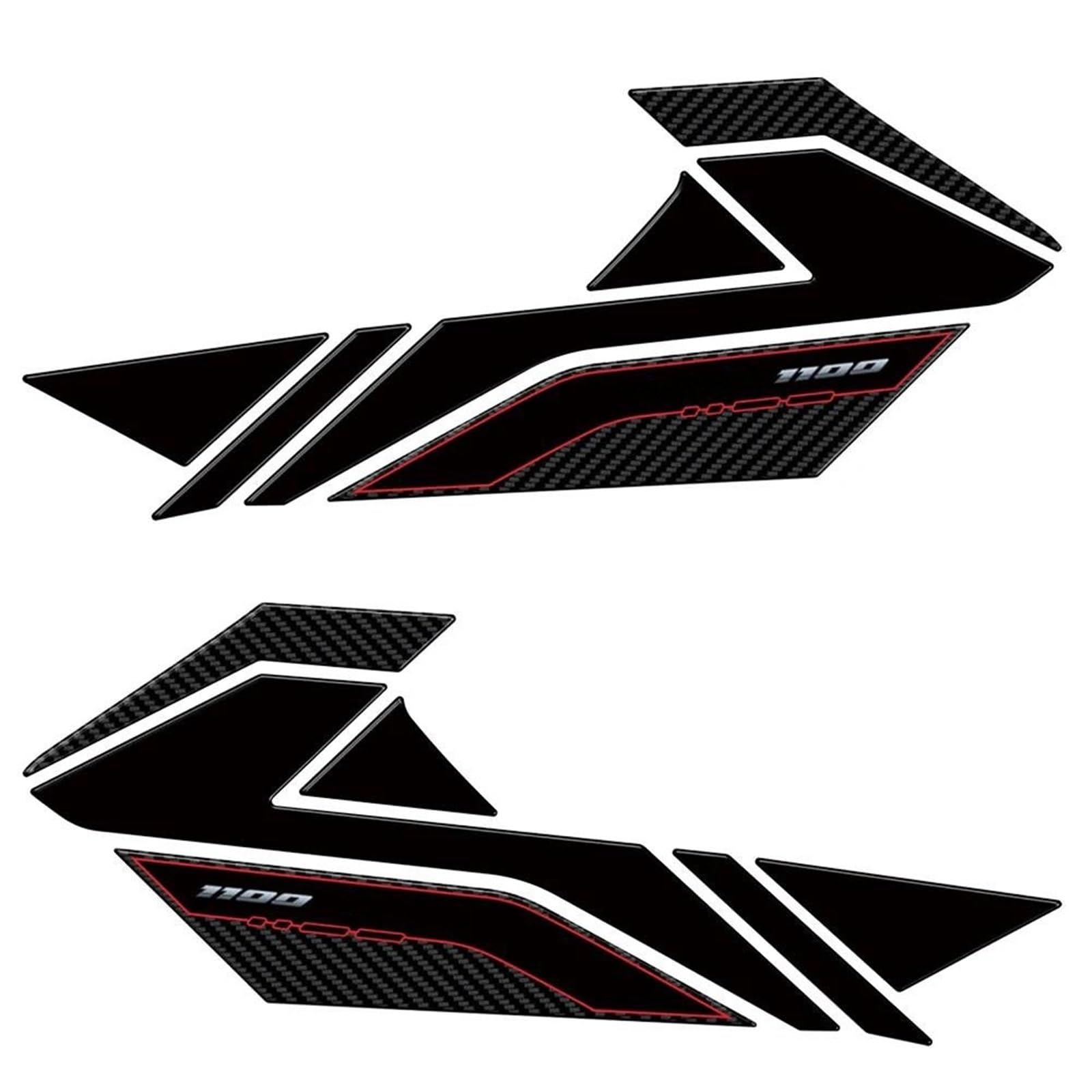 Gas Fuel Tank Pads Motorcycle Side Fuel Tank Pad for NT 1100 NT1100 2025 Oil Protection Sticker Decorative Decal Motorbike Protection Stickers(Color 3)