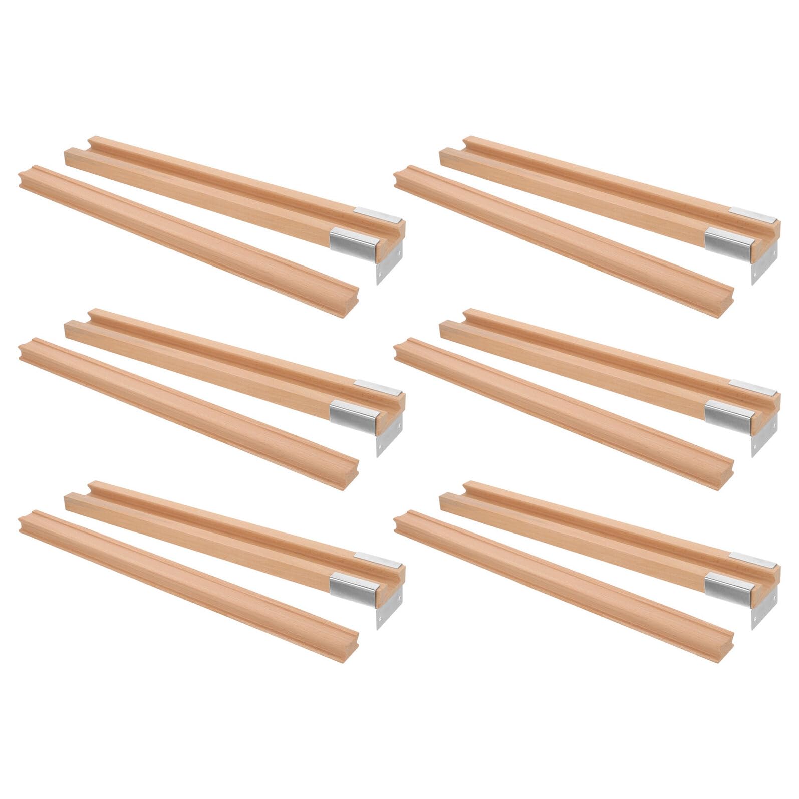 Guías para cajones de 350mm VILLFUL de madera maciza y metal para reparar cómodas