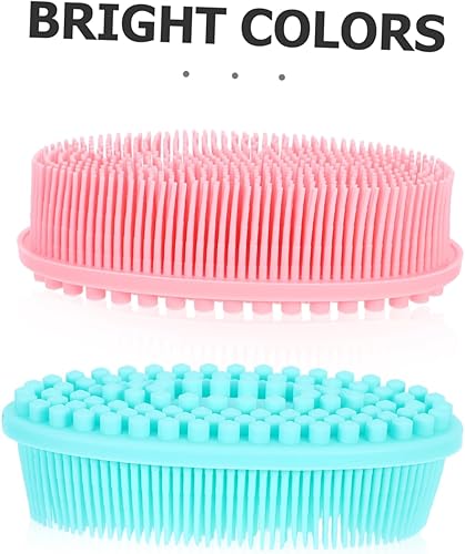Miniatura 3 de Cepillo suave para masaje corporal y cuero cabelludo para limpieza de la piel, diseño ergonómico para autolimpieza, desarrollo sensorial, material