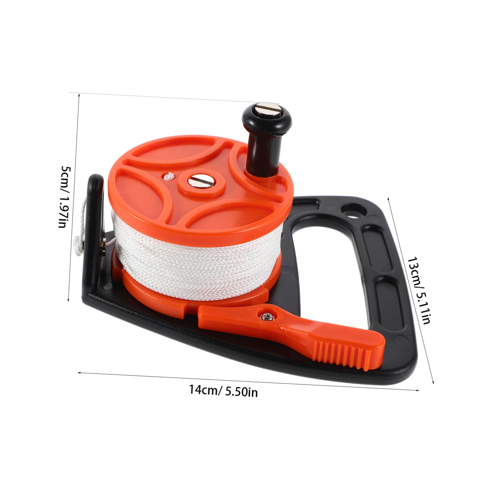 VICASKY Heavy Duty Dive Reel with Stop Switch 46m Scuba Diving Line Underwater Exploration Reel for Cave Diving Kayak Yacht Supplies