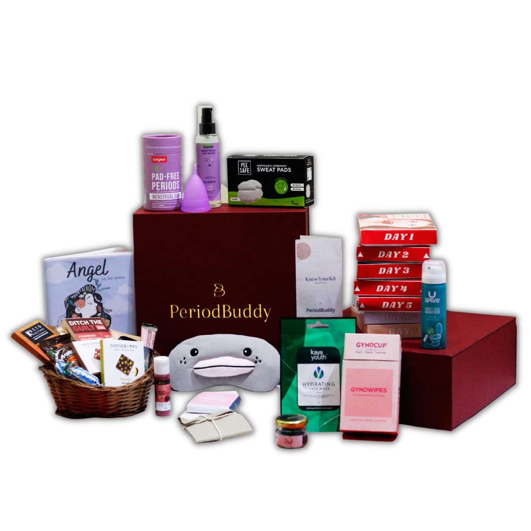 PeriodBuddy™ The Charmer Kit - Premium Period Kit, Pampered Period Experience, Thoughtfully curated, Best Gift Box For women, Girlfriend, sister (B0B7M6HHVR) Amazon Price History, Amazon Price Tracker