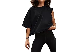 Cozy and Casual Oversized Cropped Tees for the Stylish Woman