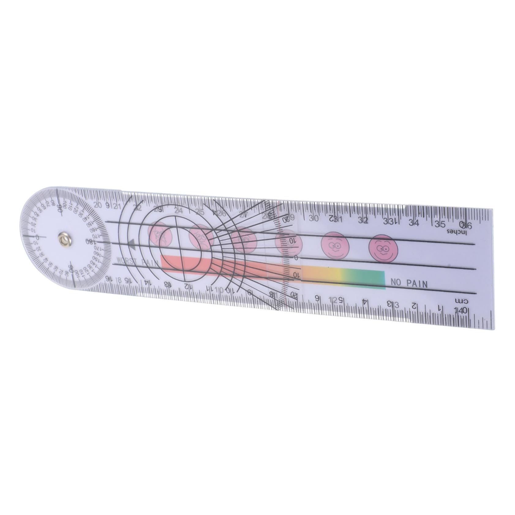 VILLFUL Angle Ruler Quick Angle Protractor Architectural Ruler Portable Goniometer Finger Goniometer Rotating Ruler Body Measuring Tools Physical Goniometer Angle Finder Ruler