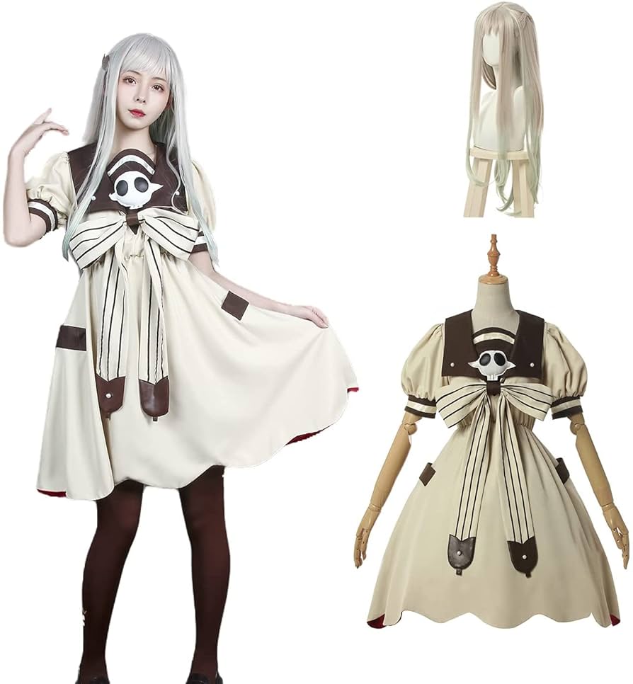 ウィッグ・小物付き　花子君　コスプレ衣装 Amazon.co.jp: [ConxeN] 地縛少年花子くん コスプレ衣装 花子