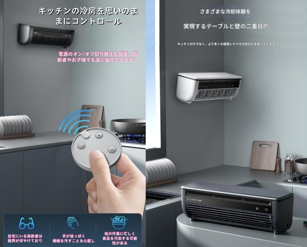 Amazon.co.jp: 【Acnivko】2025年新型壁掛け式ミニエアコンで、工事
