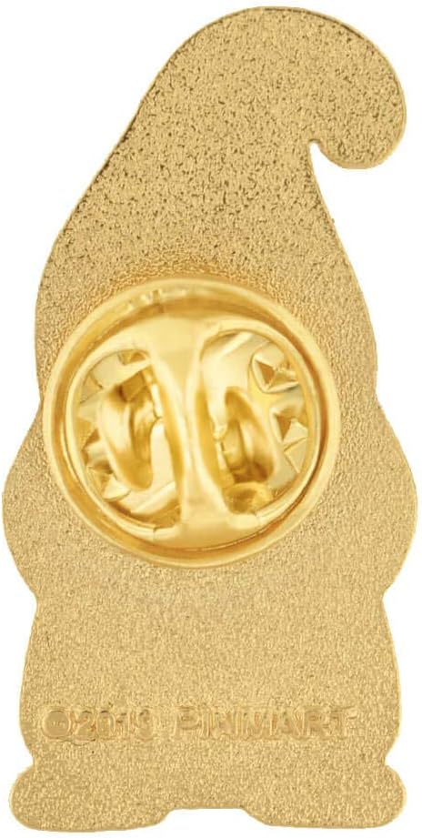 PinMart Christmas Lapel Pin - Holiday Gnome – Christmas Jewelry for Women and Men – Holiday Celebration Pin – Gold Plated Enamel Pin with Secure Clutch Back