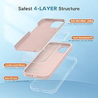 Vista 1326 de Miracase Funda diseñada para iPhone 13 Pro Max con protector de pantalla, [forro de microfibra suave antiarañazos], funda protectora de silicona