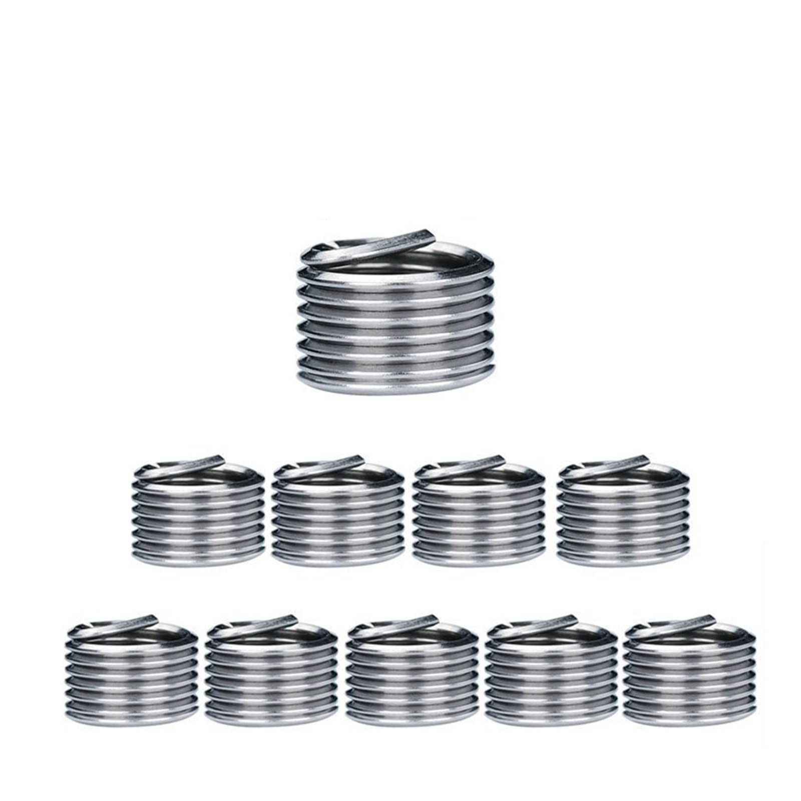 10pcs M14X2 M14x1.5 Threaded Insert Stainless Steel Thread Repairing Tool Helicoil Screw Thread Repair Kit Threading Tools (Color : 10pcs Set 0.75D)