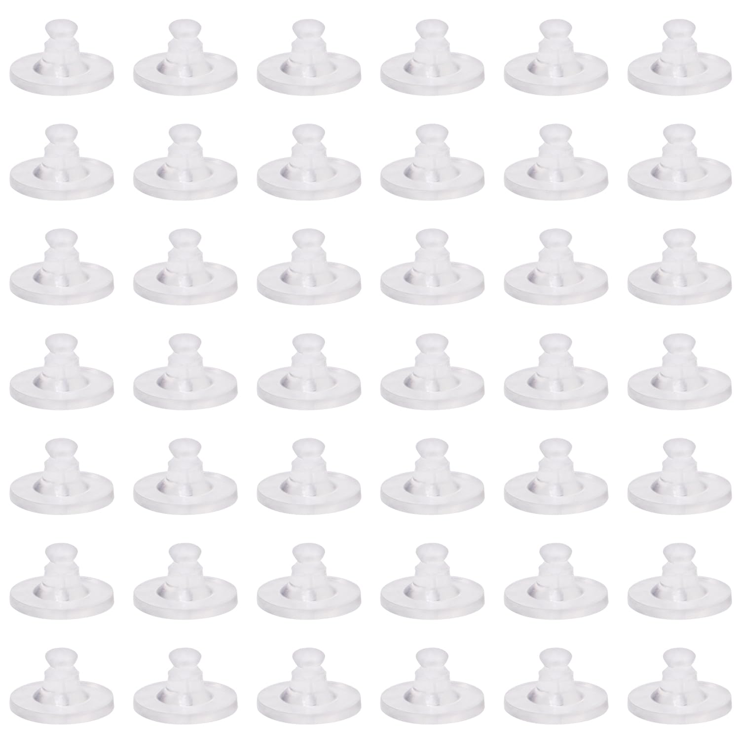 Shapenty Clear Silicone Earring Backs with Pad Secure Locking Clutch Earring Safety Back Stoppers Replacement for Droopy Ears Heavy Fishhook Earrings Post Stud Earrings (300)