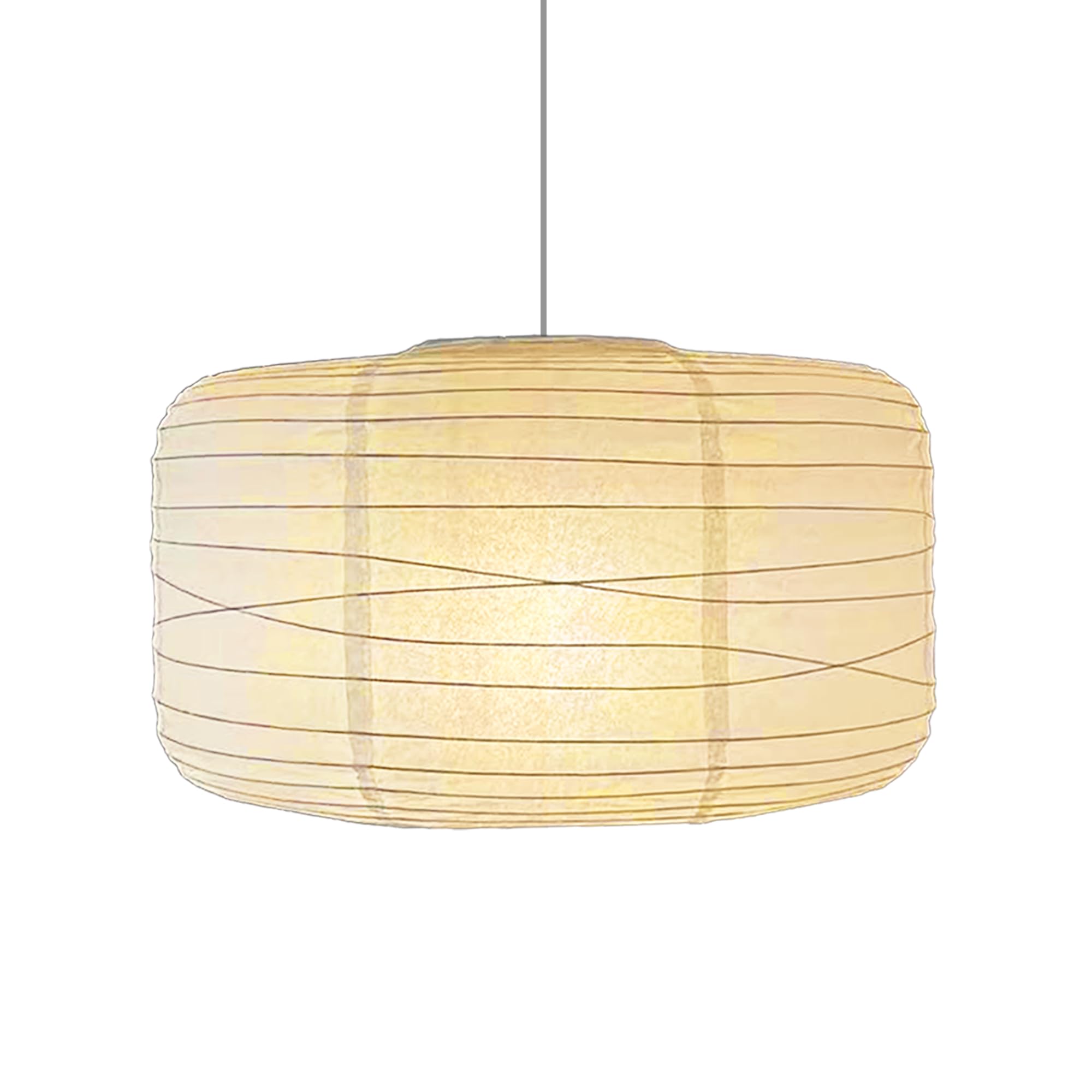 Photo 1 of Henjjras White Doughnut Lampshade(16.93inch/43cm) Cotton Paper Lampshade,Japanese-style Simple Foldable ceiling light, Suitable for Indoor Bedroom, Living Room and Room Decoration