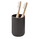 iDesign Toothbrush Holder for Normal Toothbrushes, Spin Brushes, and Toothpaste, The Cade Collection - 3