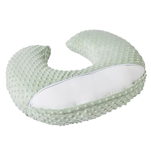 Miniatura 2 de Almohada de lactancia y posicionador corporal con funda de primera calidad para lactancia materna para bebés, niños y niñas, almohada de