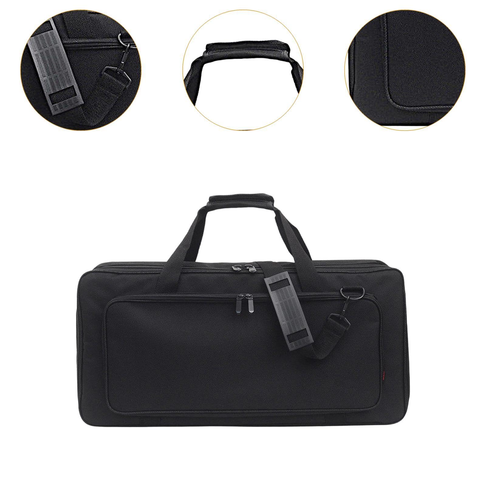 Digitales Percussion Pad Rucksack Multifunktionale Tragetasche mit Polsterung Und Zubehörfach Oxford Stoff Langlebig Praktischer Tragegriff für
