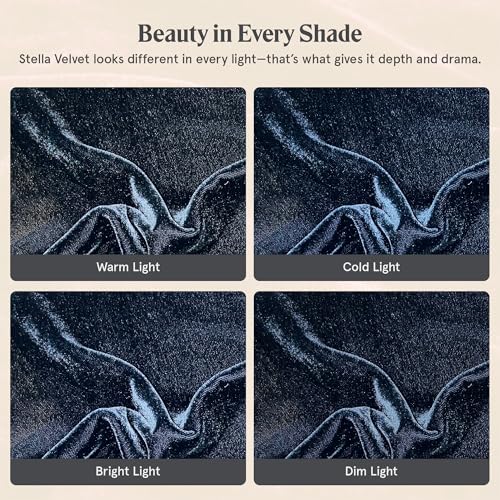 Image of HiEnd Accents Stella Faux Silk Velvet Midnight Blue Long Lumbar Pillow