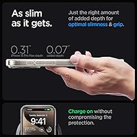 Vista 6 de Spigen Funda para iPhone 15 Pro Max, ultra híbrida MagFit [antiamarilleo] [compatible con Magsafe] - Transparente