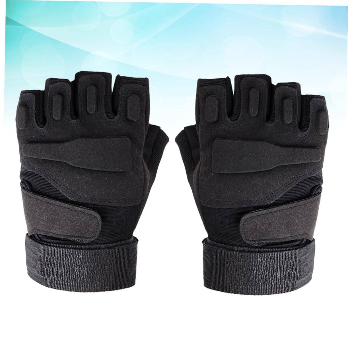 VANZACK 3stücke Half Finger Fahrradhandschuhe Atmungsaktiv Und Schockabsorbierend Für Outdoor-Sportarten Wie Radfahren Laufen Und Angeln XL Schwarz rutschfest Und Schweißabsorbierend