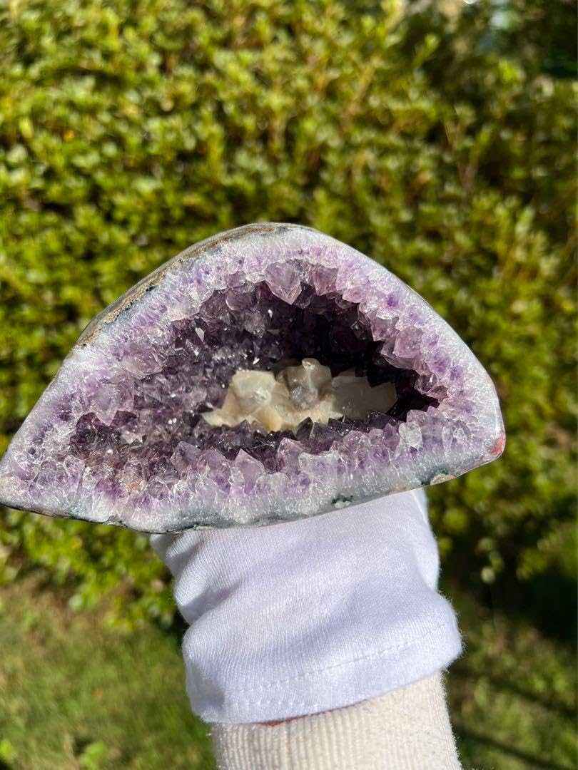 アメジストドーム クラスター カルサイト共生 パワーストーン M