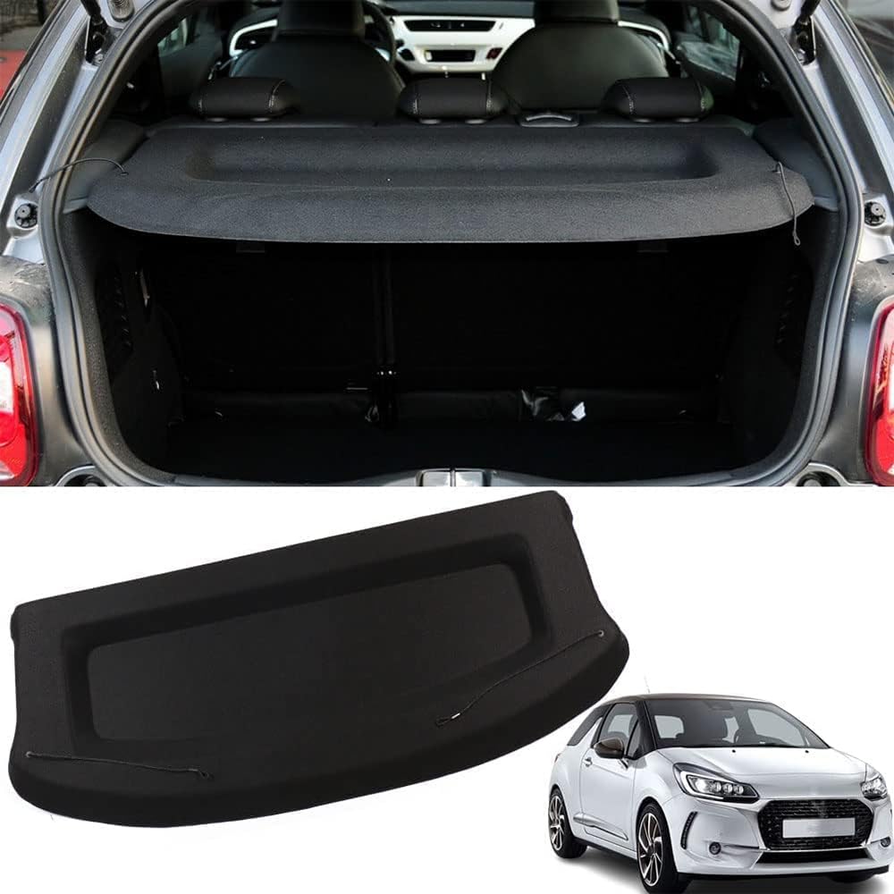 Copertura Bagagliaio, per Citroen DS3 2010-2016 Tronco Privacy Cappelliera Retrattile Cargo Cover Auto Accessori