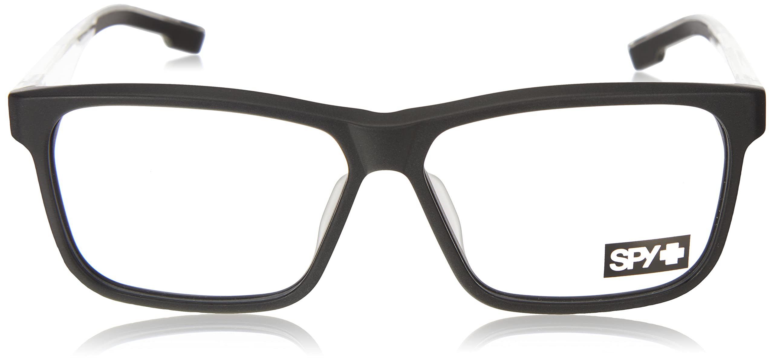Spy Justice 57 Lunettes Matte Black Gloss Crystal, Unisexe Adulte