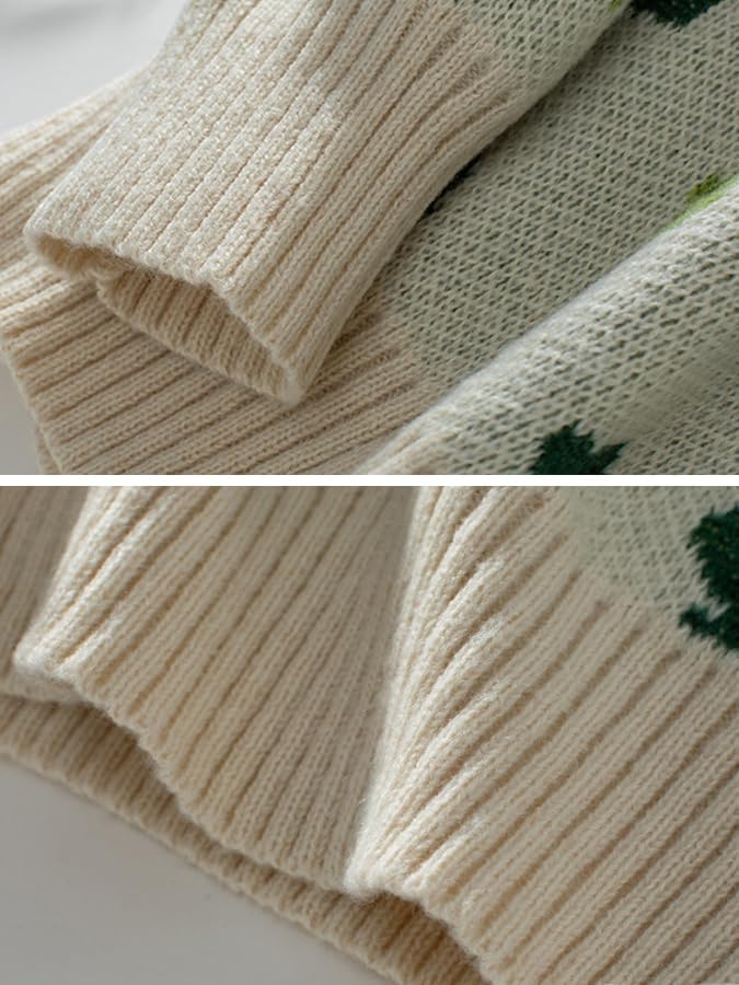 St Patricks Day Sweater Women 2026 Irish Shamrock Long Sleeve Knitted St Patty's Lucky Pullover Jumper Tops - Image 5