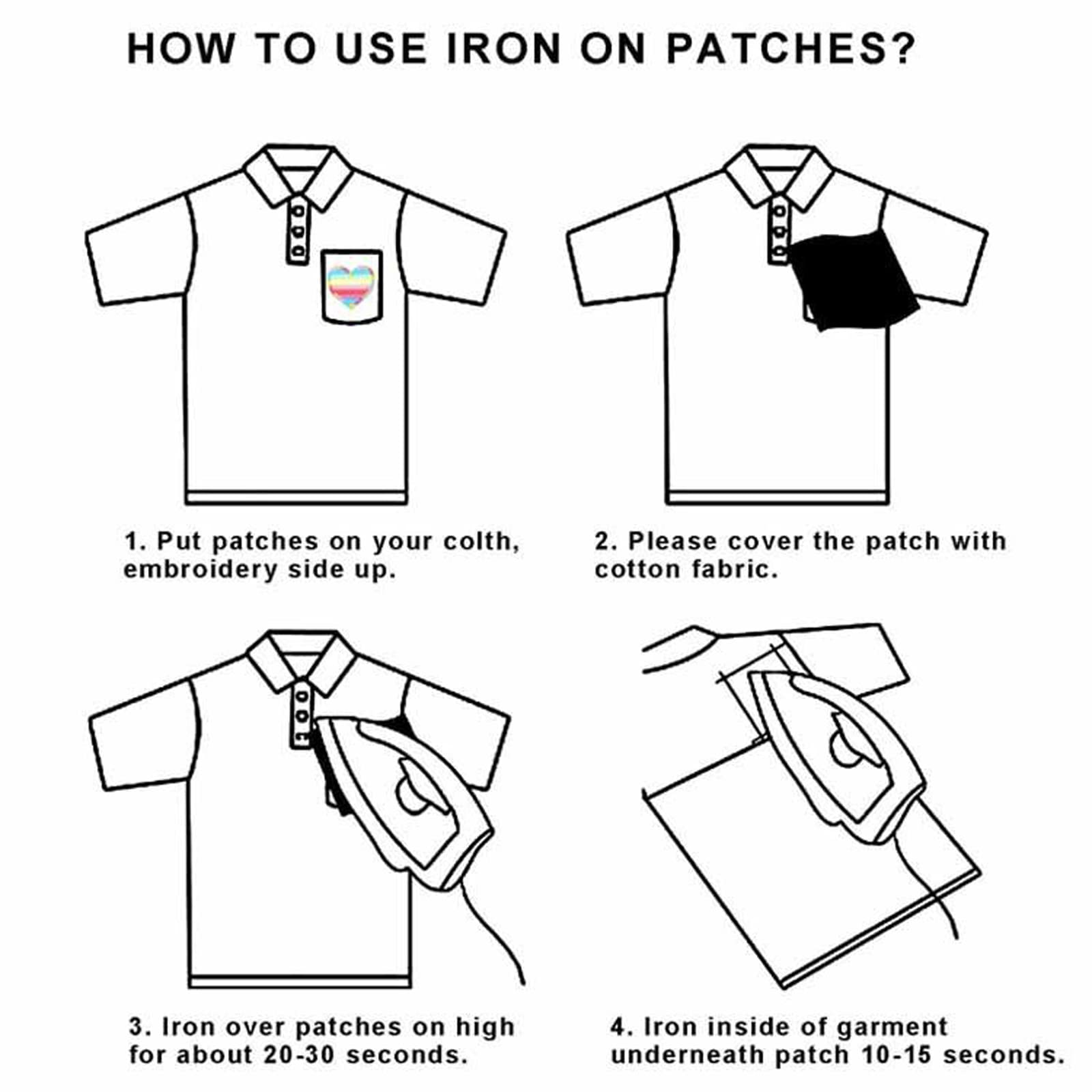 PATIKIL 10 Stuks Kruis Geborduurde Patches - Rood Opstrijkbaar 10 Cm Voor Kleding, Jassen & Rugzakken