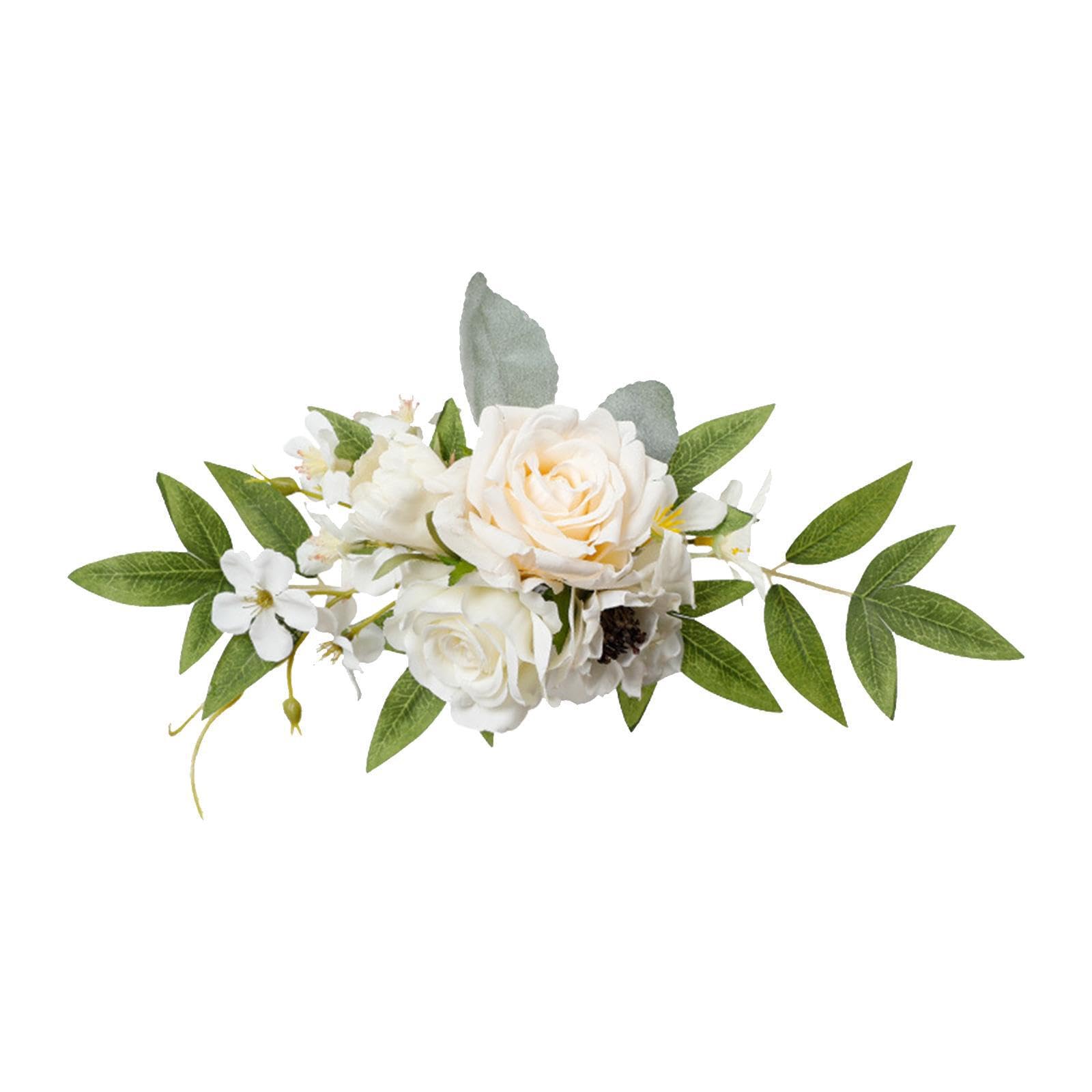 QUXVUIS Pew Flowers Wedding Decorations Ceremony Pew Flowers Brightly Colored Faux Roses Adorning Chairs For Dreamy Celebrations Lightweight Home Decorations, Style A
