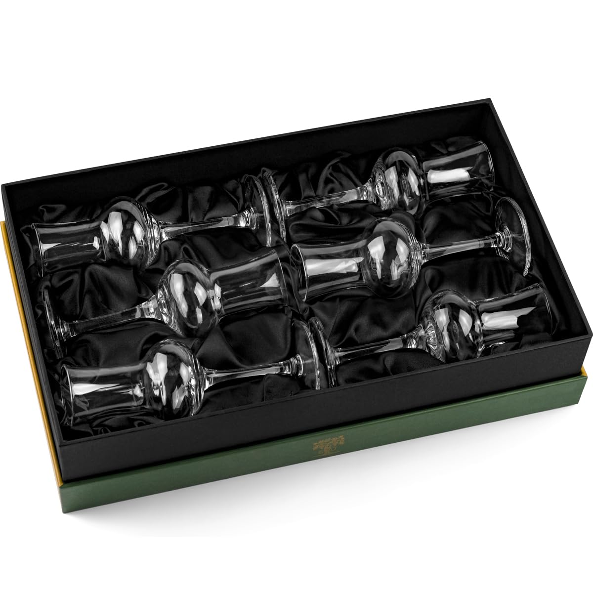 Verres à Grappa et à Liqueur en Cristal | Lot de 6 | 90 ml | Petits Verres à Pied Longs pour Liqueur, Apéritif, Digestif et Cordiaux | Verrerie Italienne en Forme de Tulipe pour la Dégustation