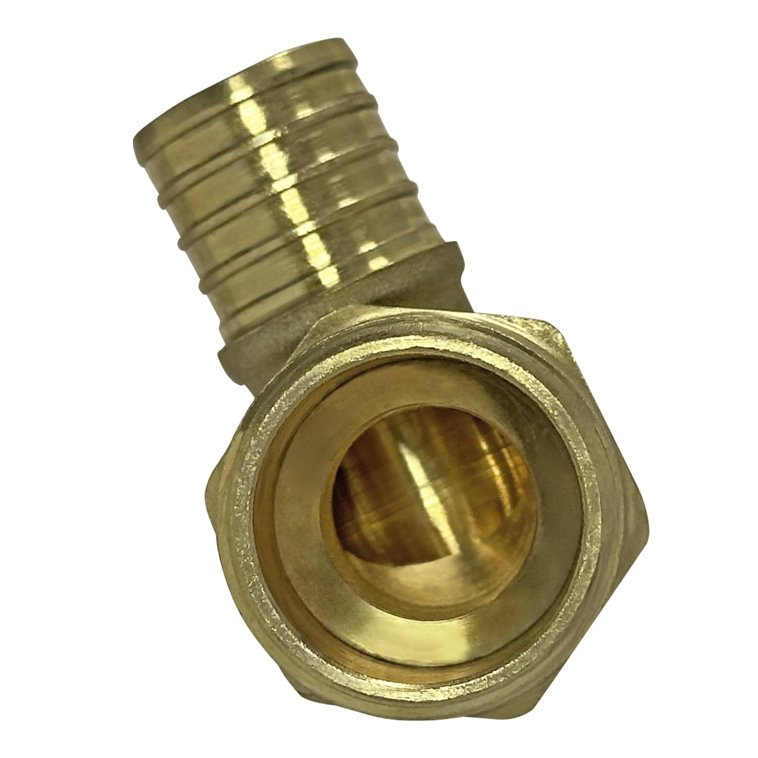 5 piezas XFITTING Barb Crimp de 1 pulgada Pex x 1 pulgada macho roscado, codo macho Pex de 1 pulgada
