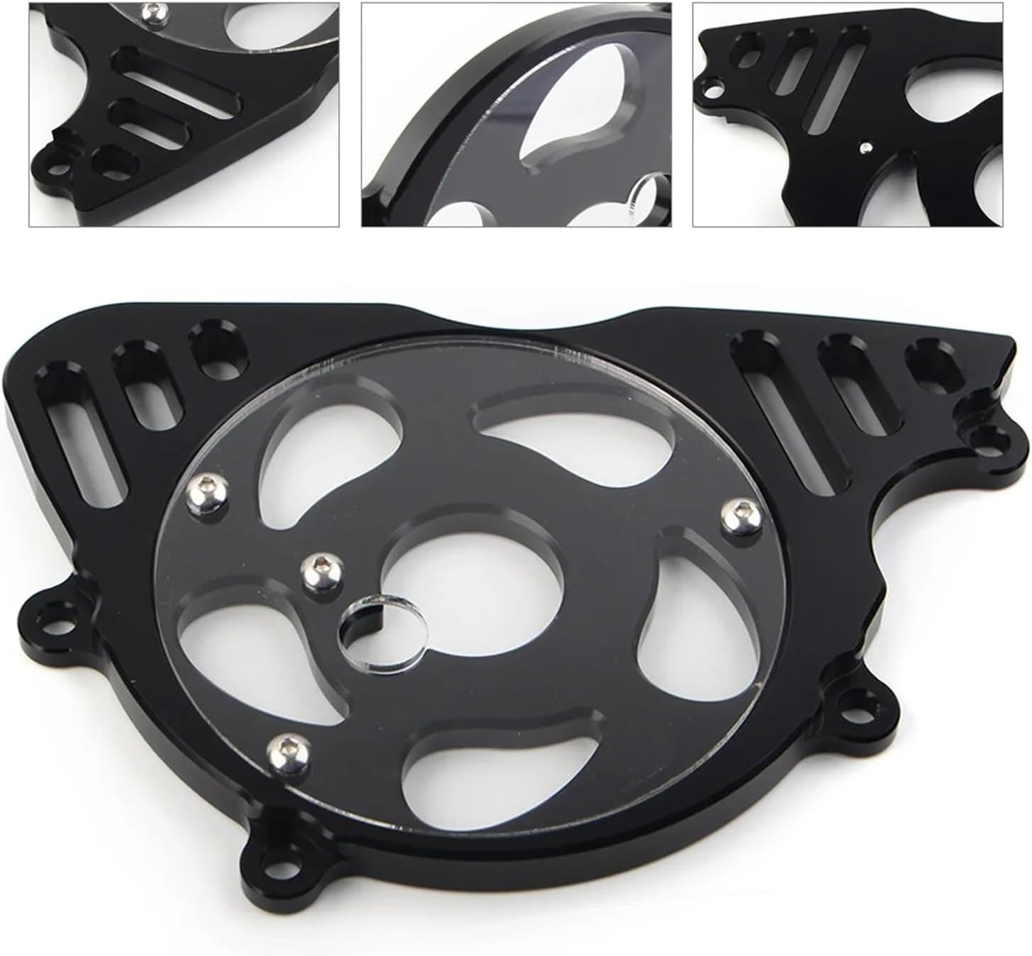Motorcycle Front Engine Sprocket Cover Chain Guard Fit for Kawasaki Z1000 2010-2021(Blue)