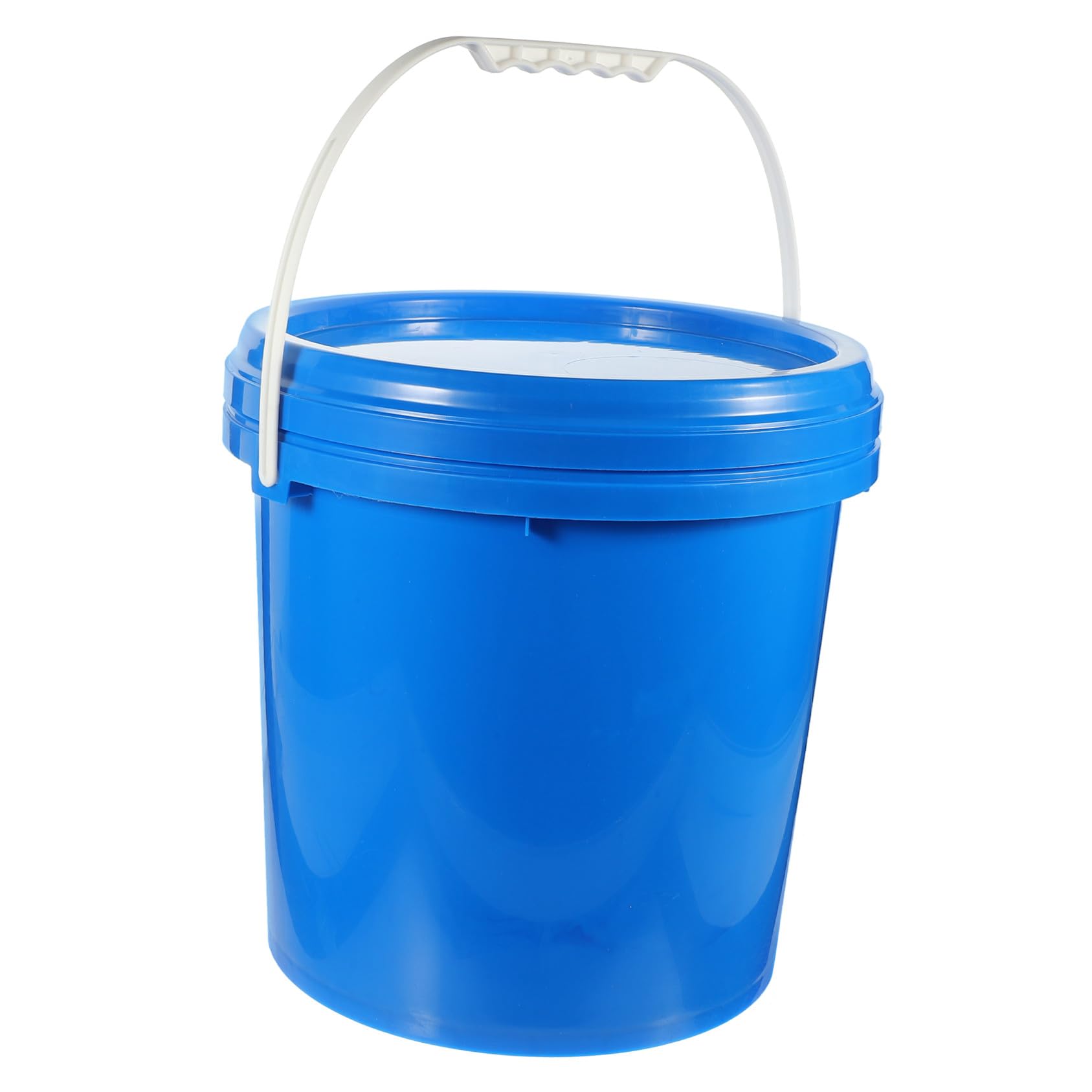 Secchio per Vernice Blu 10l in Hdpe con Manico Ergonomico e Alta Resistenza, Contenitore Ermetico per Imballaggio Vernice e Stoccaggio Quotidiano