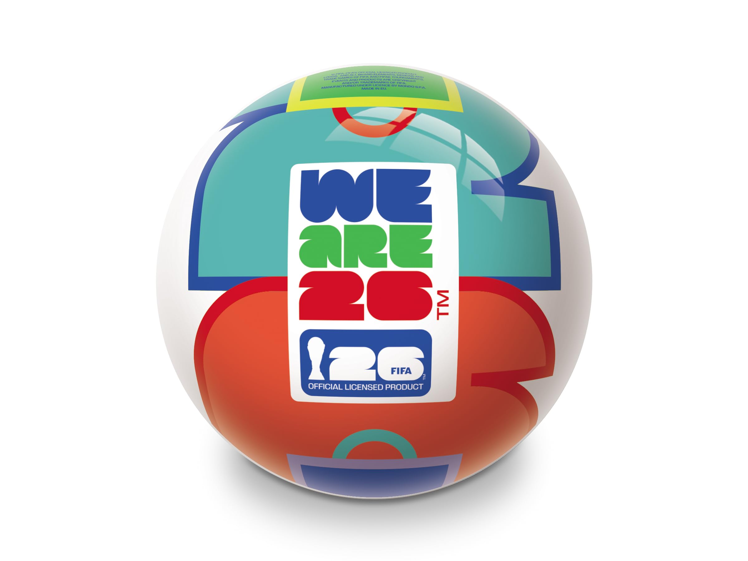 Mondo Toys - Ballon de Football en PVC Coupe du Monde de la FIFA 2026 Mexico Ø 220 mm - 110 g - 26099