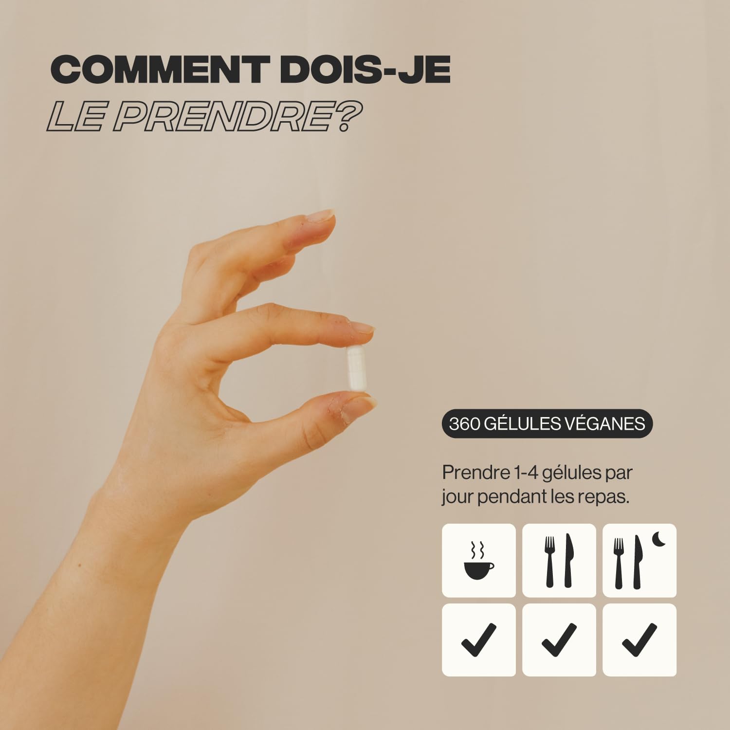 L-Arginine 2 800 mg par dose journalière (4 Capsules) – Arginine Pure et sous Forme Libre, sans HCL pour une Meilleure Biodisponibilité – 360 Capsules pour 3 Mois – Zenement