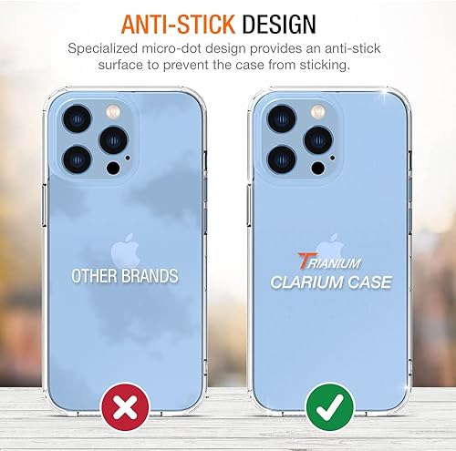 Miniatura 7 de Trianium Funda compatible con iPhone 13 Pro Max 2021 (6.7 pulgadas), serie Clarium Funda protectora híbrida de TPU híbrida transparente