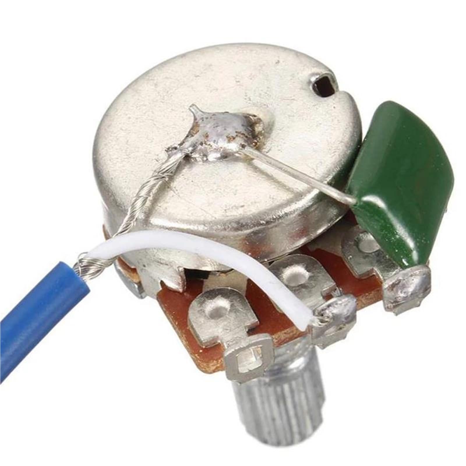 Arnés Cableado Guitarra Eléctrica Kit de cableado para pastilla de guitarra eléctrica LP potenciómetro 2T2V 500K con interruptor de tres vías