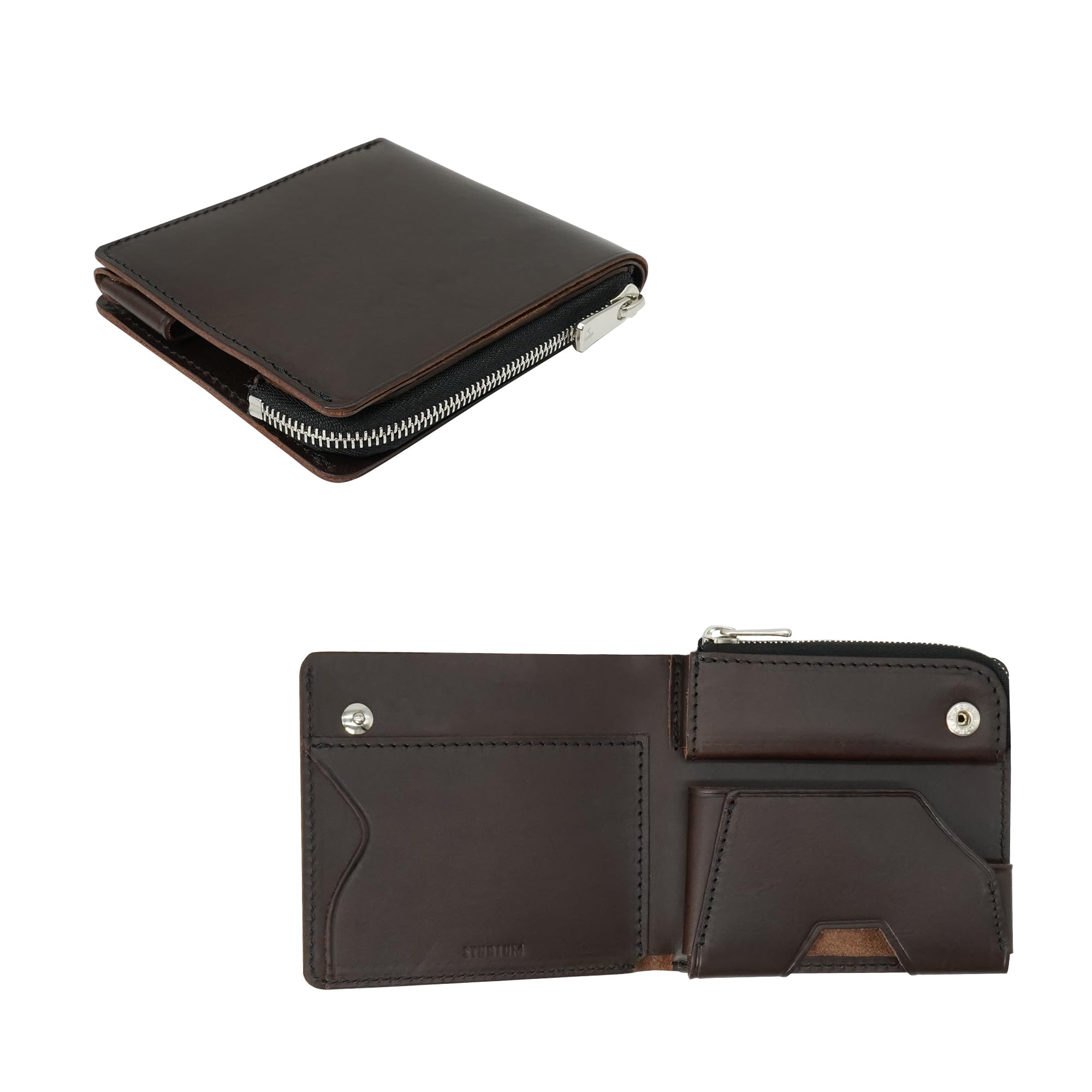 Amazon | [STUDIUM] 薄い二つ折り財布 POKET FIT（ポケトフィット） 厚